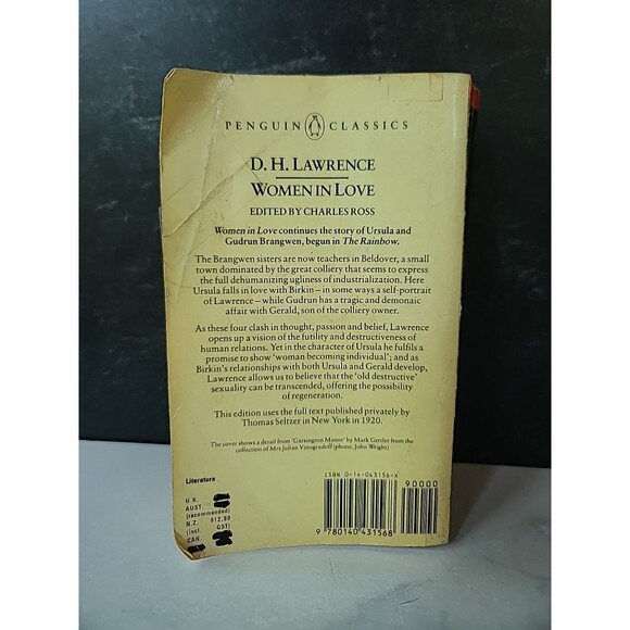 Women In Love By D. H. Lawrence Paperback - Picture 9 of 10